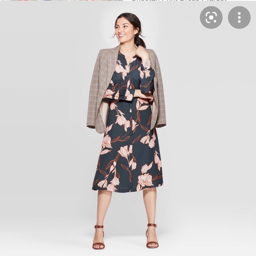 A Perfect Day Green Floral Dress